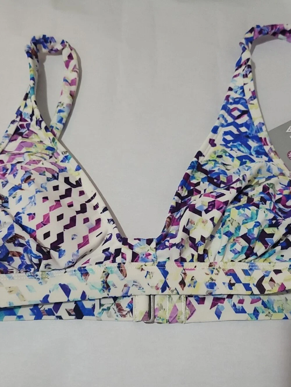 Athleta Multicolor Halter Bra Top - Blue & Purple Accents